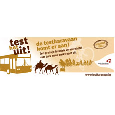 De testkaravaan komt er aan!