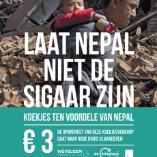 Koekjesverkoop ten voordele van Nepal uit de startblokken